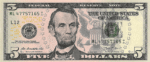 Counterfeit $5 USD Bills