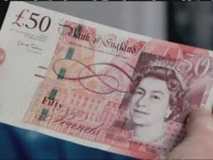 Counterfeit £50 GBP Bills